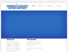 Tablet Screenshot of marioncountywater.com